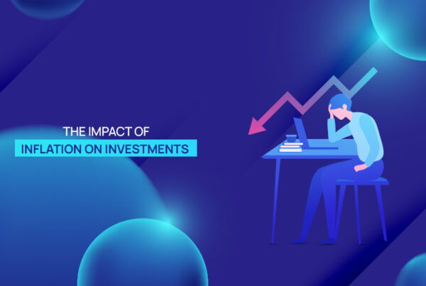 An investor lookling at his system in tension blog cover 'impact of inflation on investments'